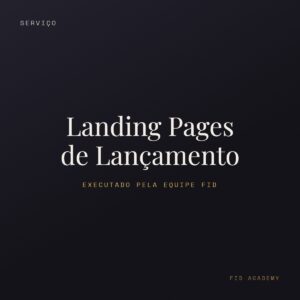 Capa: Landing Pages de Lançamento — FID Academy
