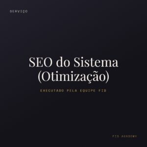 Capa: SEO do Sistema (Otimização) — FID Academy